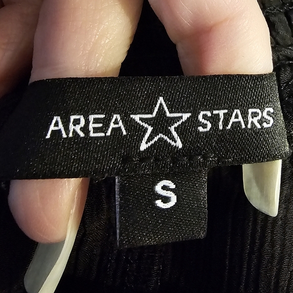 Area Stars Women's Kelli Ruffle High Low Skirt In Black - Picture 11 of 12